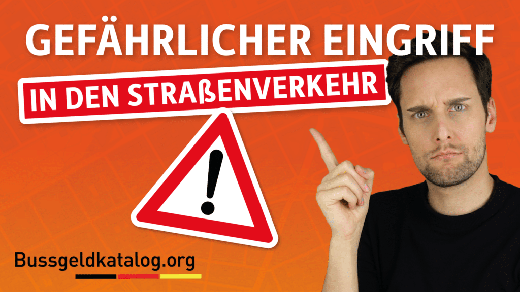 Dieses Video fasst Gefahren durch Eingriffe in den Straßenverkehr zusammen.