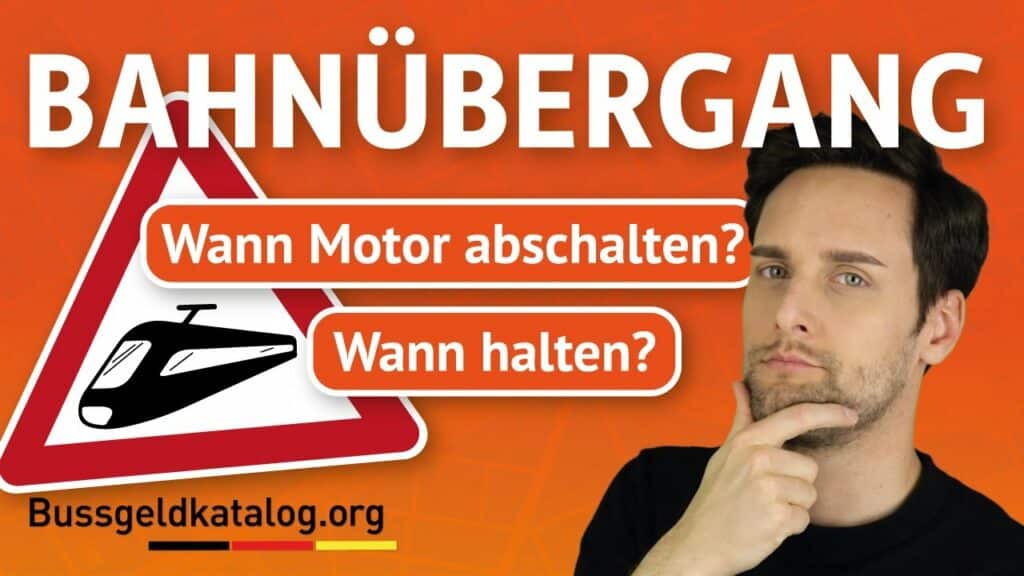 Mehr zum Thema Anhalten am Bahnübergang im Video. 